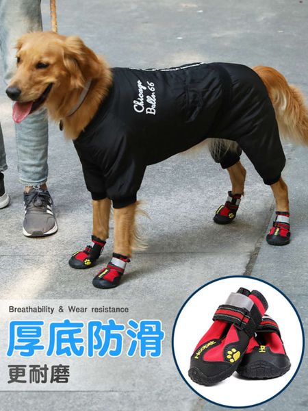 

sho summer golden husky labrador foot pet waterproof medium sized large dog shoe cover winter