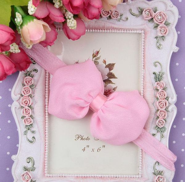 

bany headband kids elastic floral headband hair girls baby kawaii bowknot solid for hair turban headwear set sqcytw, Slivery;white