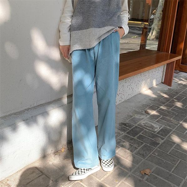 

women's pants & capris trousers japanese kawaii harajuku ulzzang casual solid color corduroy pocket female cute clothing for women, Black;white