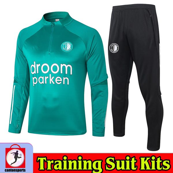 

feyenoord training suit 2020 21 v.persie soccer tracksuit jackets jorgensen berghuis survetement maillots de foot bozenik football jogging, Black