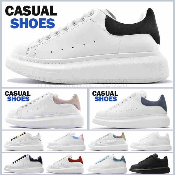 

2021 mens womens white black flat casual shoes leather velvet leather platform trainers outdoors daily party sneakers height increasing