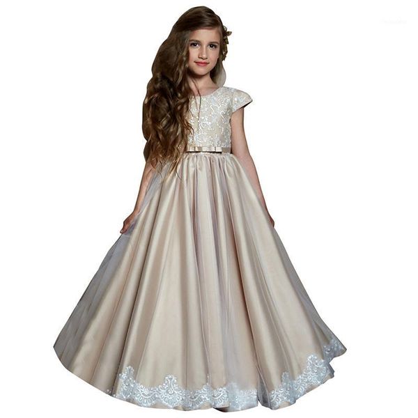 

girl's dresses fancy little girls dress children kids evening ball gown fantasia infantil para menina cap sleeve flower dresses1, Red;yellow