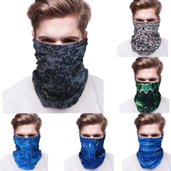 

magic polyester bandana headwear seamless tubular hijab neck tube sports scarf mask headband motorcycle kerchief1, Black