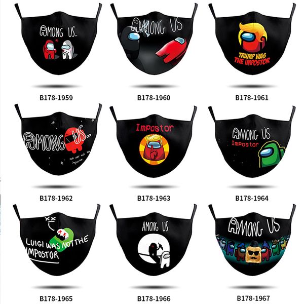 

new style among us peripheral werewolf killing space odyssey astronaut 3d animation cartoon game printed cotton mask