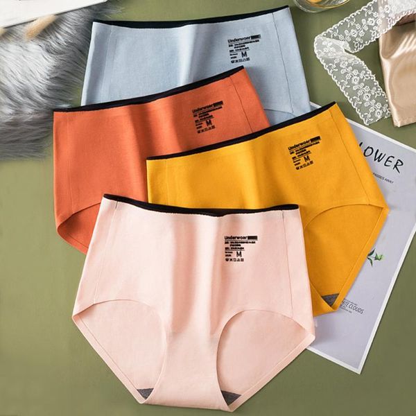 

women's panties women comfort cotton seamless briefs soft underwear print lingerie fashion high waist underpants intimates 2021 #f, Black;pink