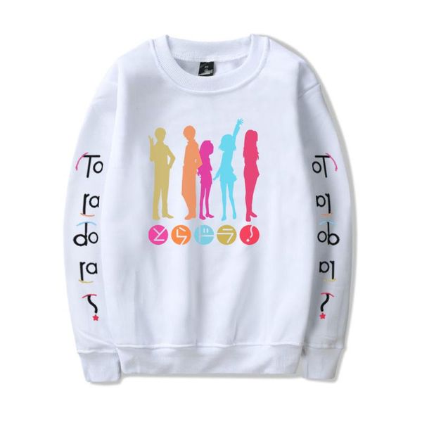 

wamni toradora round neck sweatshirt fashion sweatshirt pullover harajuku breathable loose unique 2020 new anime o-neck, Black