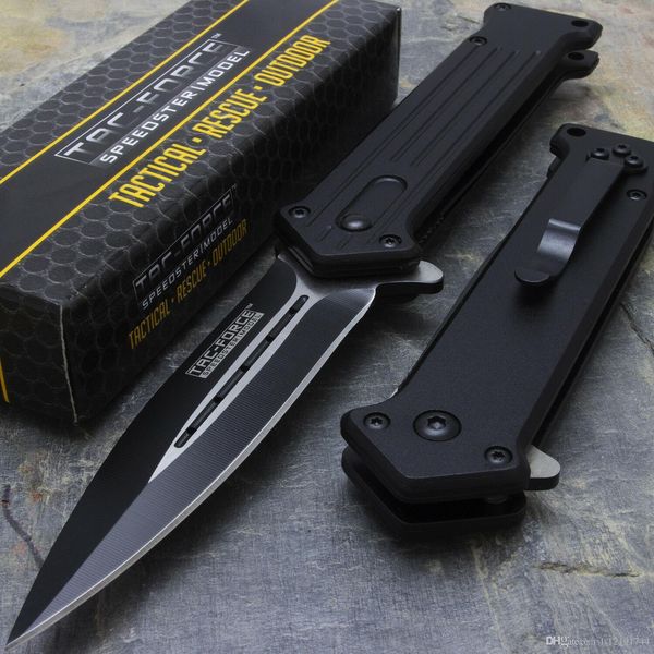 

8 "сила tac spring assisted складная шпилька тактический нож blade pocket open