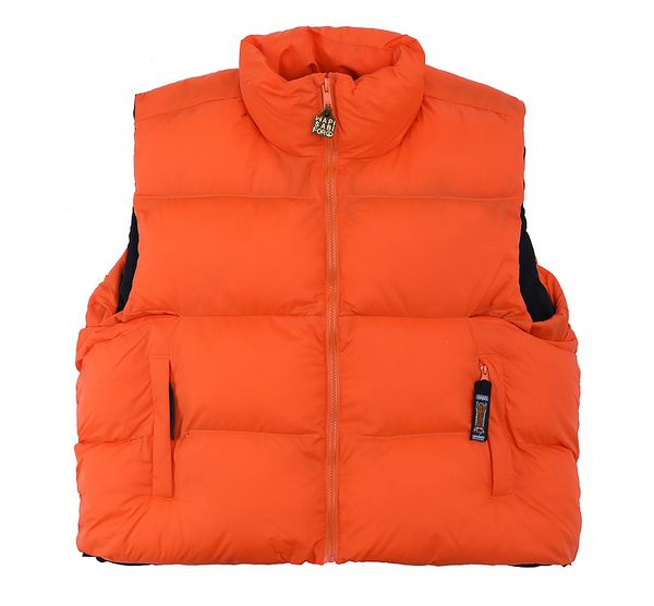 

winter 2021 solid color reversible down vest oversized hip-hop outdoors down vest men women couple warmth down vest q1215, Black