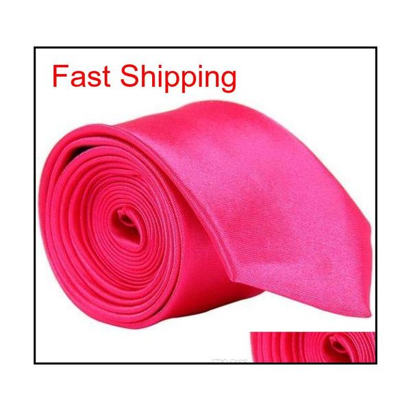 

5cmx145cm mens skinny tie solid plain wedding sl qyldsz homes2007, Blue;purple