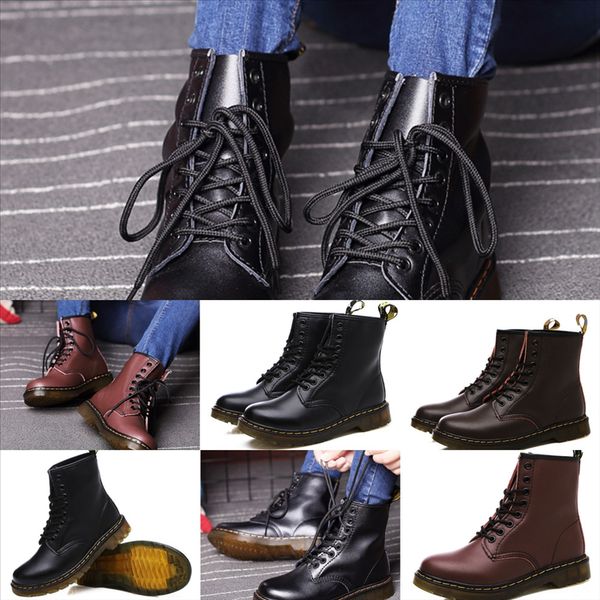 

n44ua women boots couple men boots shoes woman booties brand boot boots mens leather shoes luxurys designers womens flat with, Black