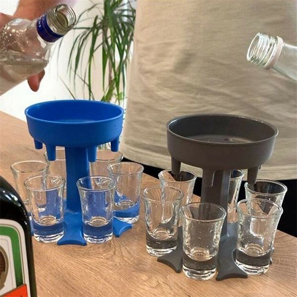 

6 sglass dispenser holder wine rack cooler beer beverage sbuddys party gifts bar drinking tools dda840