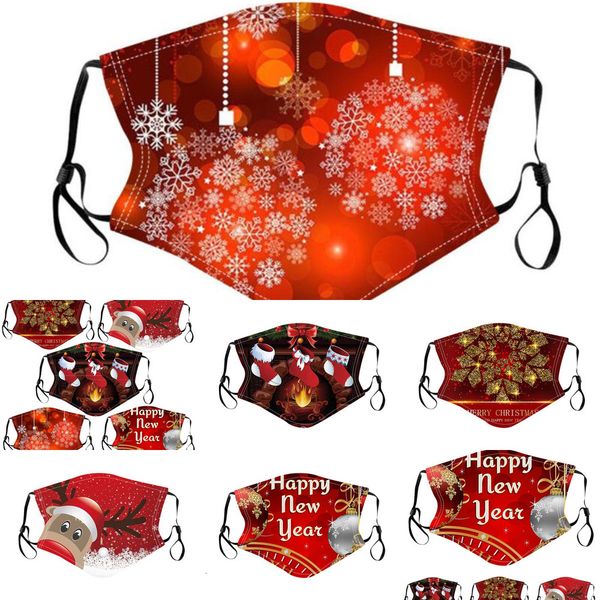 

men face designer mask christmas women dustproof cotton red mouth masks snowflake socks deprotectione60k