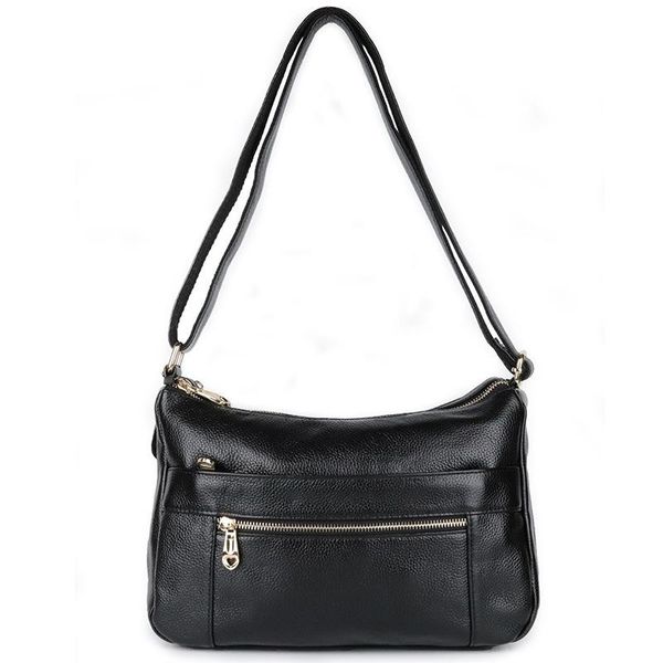 

cross body women's cowhide bag fashion first layer leather large capacity messenger