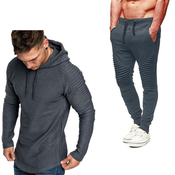 

2019 summer ultra-thin breathable heat fast new old brand street hip-hop fashion sportswear men's comfortable casual suit, Gray