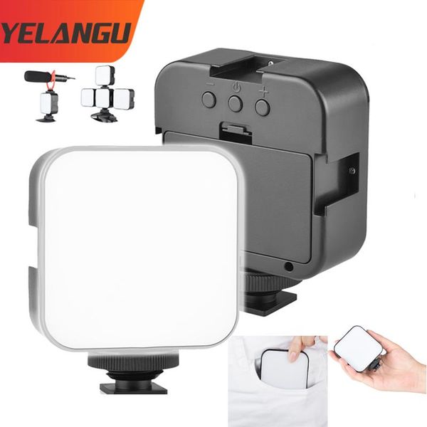

mini led video pgraphy studio fill light hoop lamp 6500k 5w record for dslr camera smartphone to make vlogging tiktok