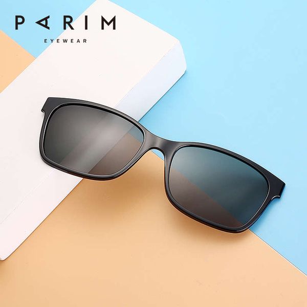 

cxsa3deq1paramount magnetic sun lens polarizing mirror male sunglasses female myopia suction clip dual purpose3gdsc, Black