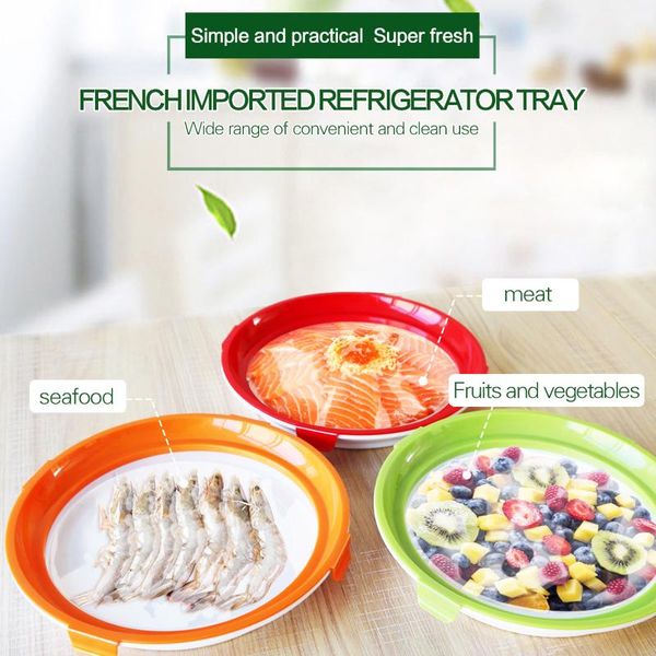 

storage bottles & jars creative kitchen holder preservation box home space saving decorative see-through sealed fruit lid container