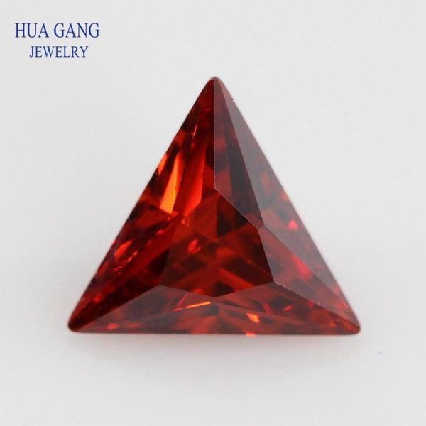 

5а граната треугольника формы cubic zirconia brilliant вырезать свободные cz камень синтетические драгоценные камни шариков для ювелирных из
