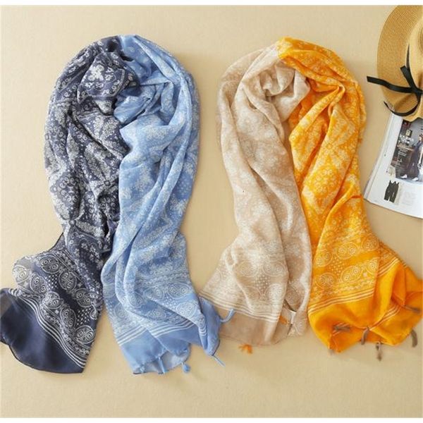 

new color stitching bali yarn scarf female anti-scarf shawl, Blue;gray