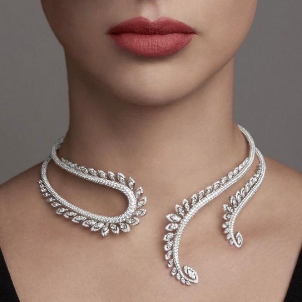 

hibride lucury cubic zirconia yellow clear clear down cuell meoring серьги для женщин bridal нигерия свадебные подарки n-1655, Silver