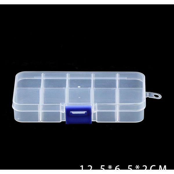 

wlyees пустой ящик прозрачный 10 сетки пластиковые коробки хранения регулируемая clear storage box контейнер организатор шариков ювелирных и