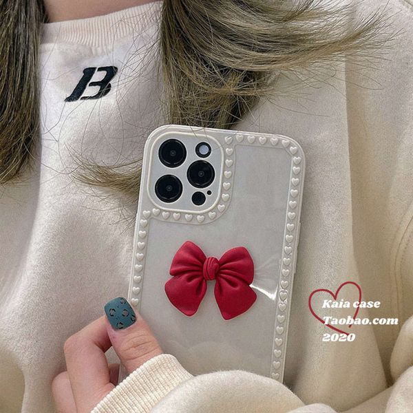 

bow 12promax mobile girl for phone case 11 xs xr / 8plus silicone mini