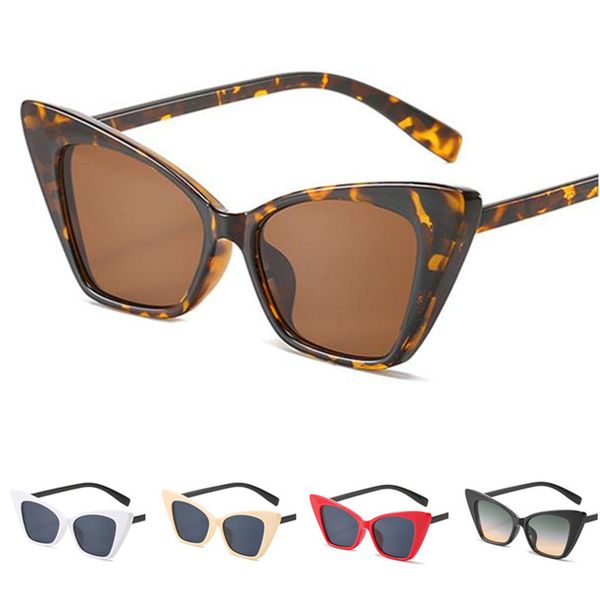 

new women & men sunglasses retro sun glasse cat eye eyewear goggles anti-uv spectacles oversize frame eyeglasses ornamental a, White;black