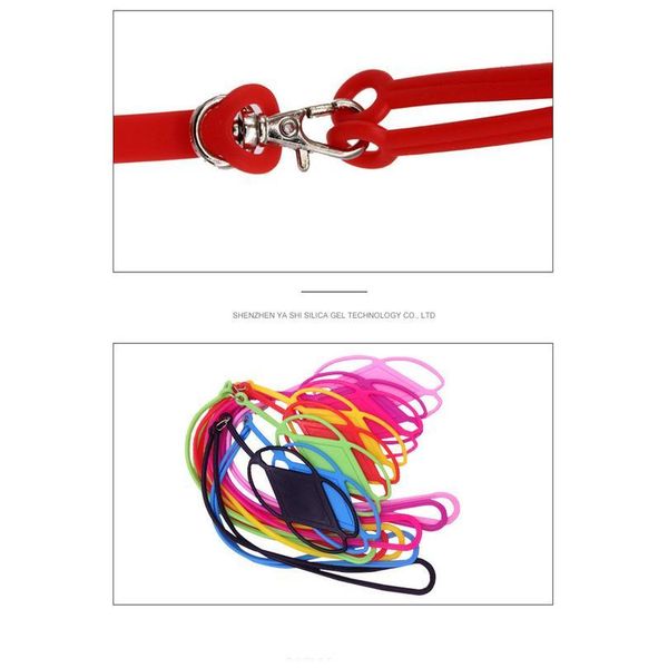 

colorful sile cell phone lanyard holder phone wrist straps lanyards keychain strap id card gym usb badge cord hang qylbmg