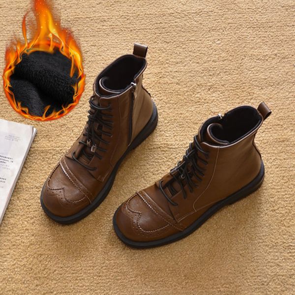 

2020 fashion laarzen shoes thick sole antislip women single cool ladies winter boots a2902, Black