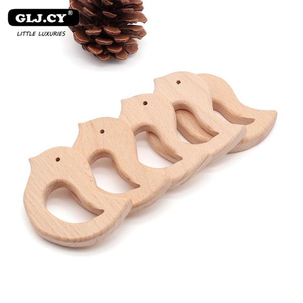 

10pcs bird shape wooden teeth bakelite pendant cute pacifier chain teeth toys food grade materials baby teether diy accessories q wmtura