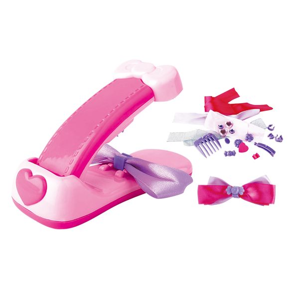 

girl kids art and crafts kits, girls bow creative making kit decorated with hair accessories, for age 7 and up, Slivery;white