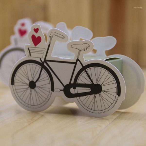 

gift wrap 50pcs/pack bike shape love candy box wedding supplis carton weeding kids birthday girlfriend 10 * 6.8 3.5 cm1