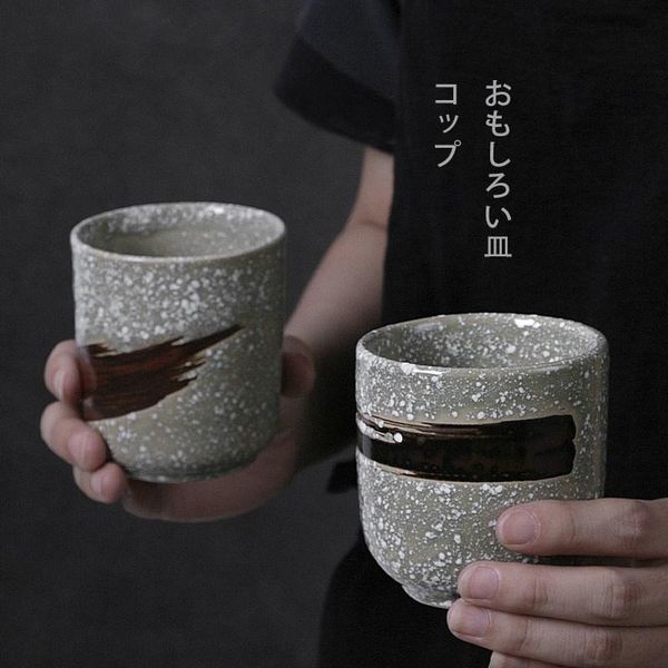 

2020 new japanese style and japanese style ceramic cups vintage coarse pottery coffee soup swallow household kung fu cups jlleds