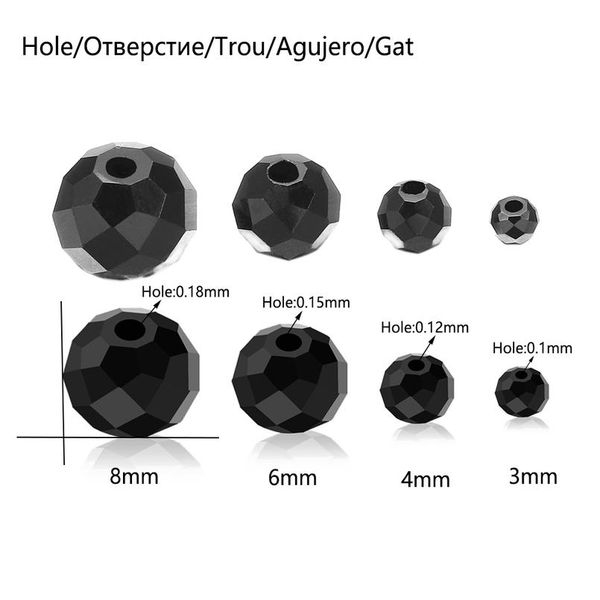 

70-300pcs 3/4/6/8mm bulk crystal glass bead rondelle faceted colorful small spacer bead for diy bracelet jewelry making bbyvch