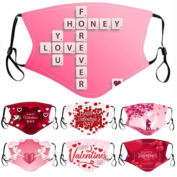 

factorysyw6designers couple mask face valentine's day fashion men women cotton dustproof masks pm2.5 filter inserts anti