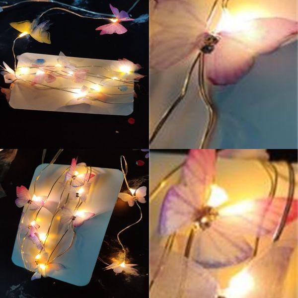 

yarn butterflywedding celebration led decorate light strings christmas birthday decoration colorful lamps new arrival 8kk l1