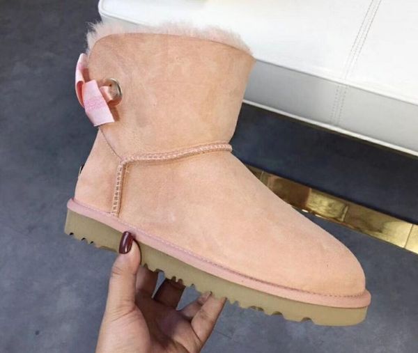 

new full sheepskin wool classic designer ladies snow boots stepping inside full sheepskin wool new ladies martin boots soft fur winter snow, Black