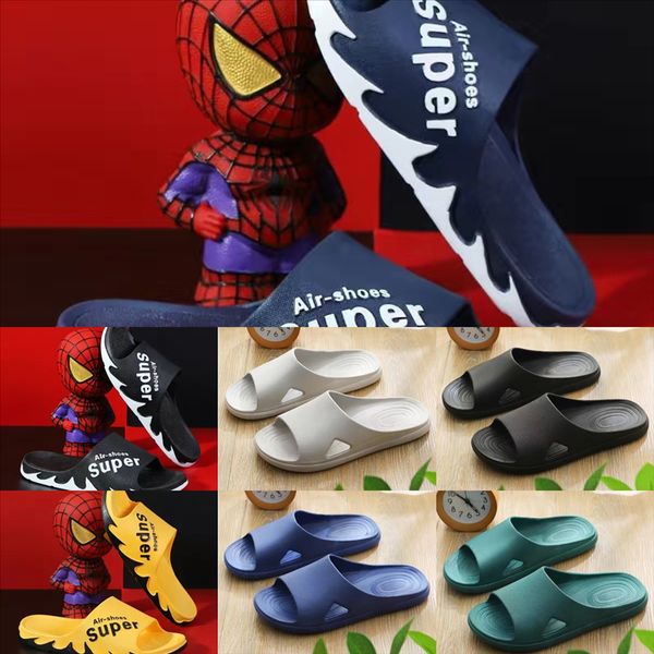 

gigz new fashion women womens slipper fur designer slippers beach toe printing summer open sandals flat heel flip-flops colors, Black