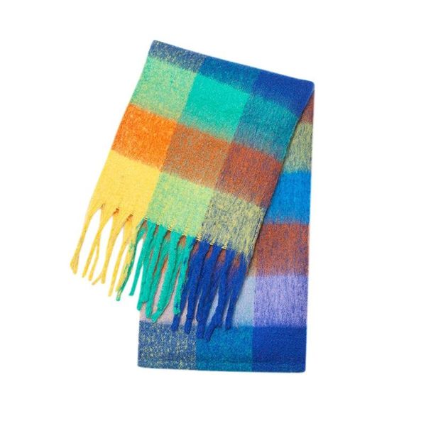 

scarves winter fashion thick scarf casual shawl warm long tassel bufandas invierno mujer echarpe hiver femme *1, Blue;gray
