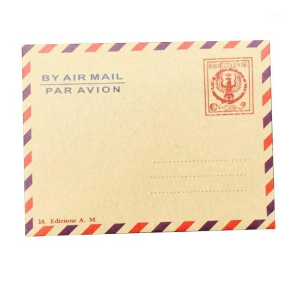 

packing bags mini retro kraft envelope vintage wallet postcard letter stationery paper for school office gift random style1