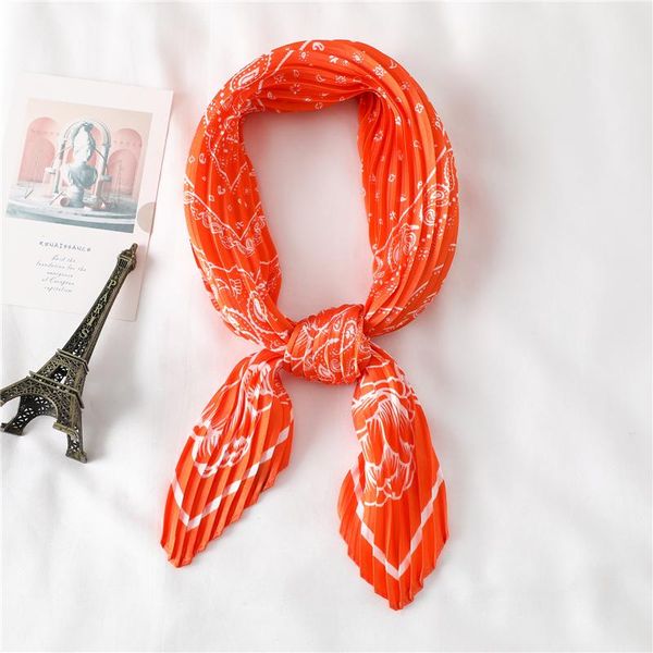 

2020 silk crinkle scarf для женской печати квадратная шейка шарфы foolard женская летняя деревянка оголовье женщины бандана обертывает julls, Blue;gray