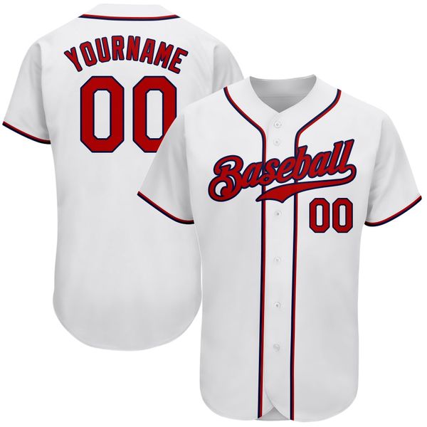 

custom white red-navy-789 authentic baseball jersey, Blue;black