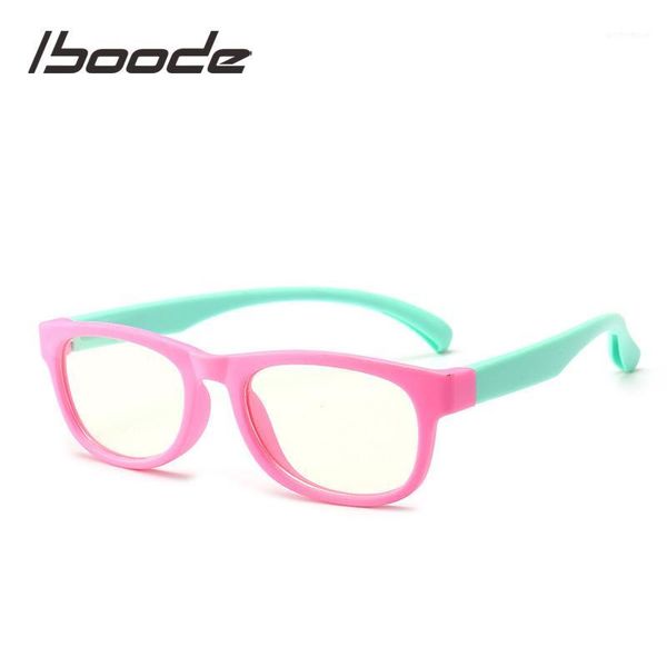 

sunglasses iboode blue light blocking glasses kids boy girl square computer eyeglasses clear lens optical frame uv400 oculos garfas1, White;black
