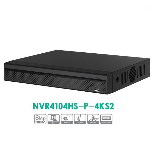 

4ch 8mp resolution 4k&h.265 smart 1u lite network video full hd 1080p recorder with 4poe ports nvr4104hs-p-4ks21, Black;white