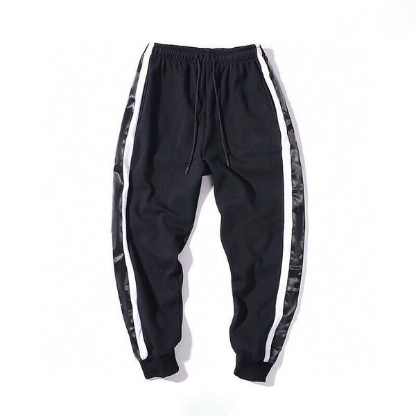 

мужчины женщины фитнес повседневная спортивные брюки бегущая мода мужская вышивка письмо справочник распечатать joggers подросток стриганты, Black