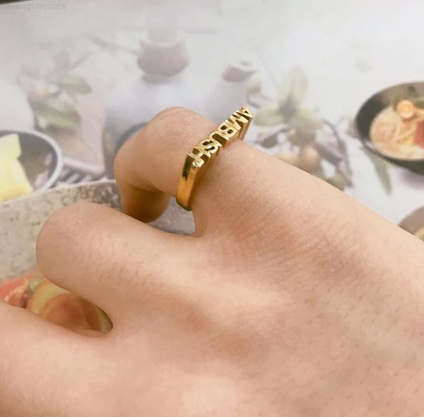 

men ambush 925 silver simple for bright ring and womenexquisite gift box