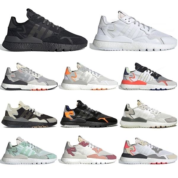 

wholesale women men nite jogger running shoes white grey red trace pink black and grey fashion walking jogging mens sports sneakers trainers