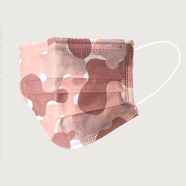 

fan camouflage fashion dust-proof breathable military printing face mask disposable 3 layers masks dhl f