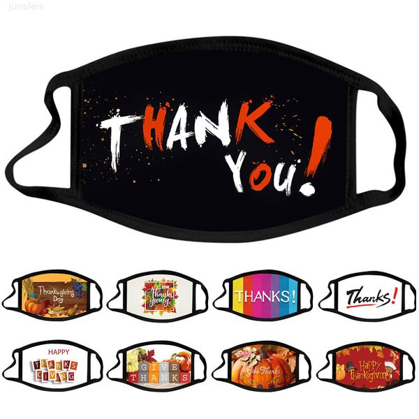 

giving face designer mask men women thanks thank you day dustproof washable cotton mouth masks cartoon pattern facemask