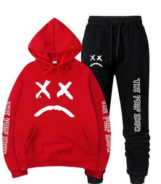 

men and women selling men's and women's ohoodie, sweatshirt and sweatpants are suitable, Black;red